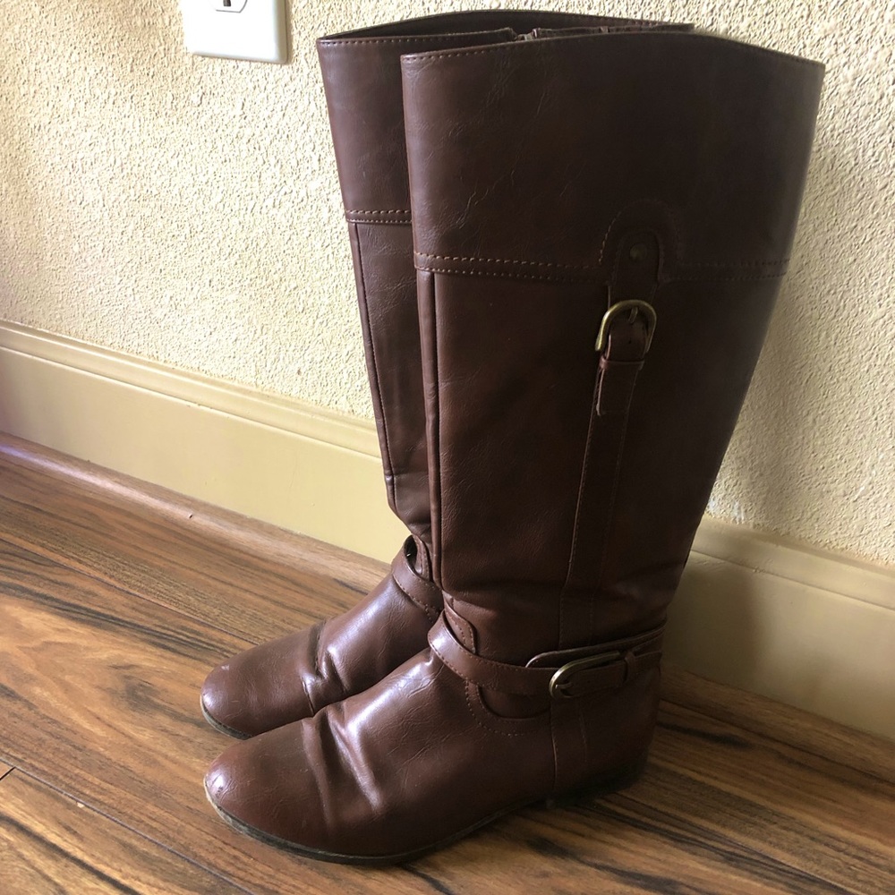 Unisa Shoes | Unisa Untangled Brown Riding Boot